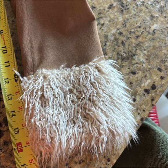 Free People Vintage Misdemeanor Penny Lane Long Leather Fur Coat - Picture 11 of 13